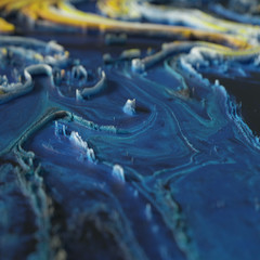 Beautiful background with fluid paint. 3d illustration, 3d rendering.