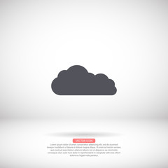 Downloading vector icon , lorem ipsum Flat design