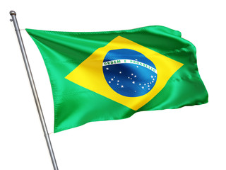 Waving in the wind Brazil Flag