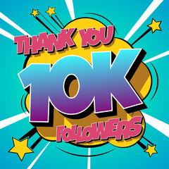 Thank You 10000 followers Comics Banner