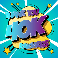 Thank You 40000 followers Comics Banner