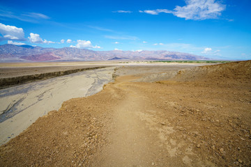 hikink the golden canyon - gower gulch circuit in death valley, california, usa