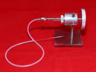 tool for artificial insemination of queen bees on white background. Breeding thoroughbred bees....