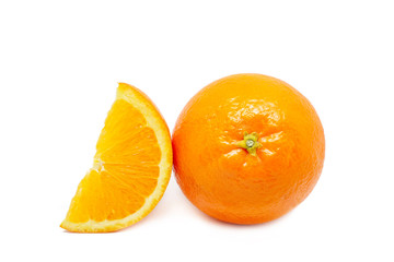 Orange fruits isolated on white background