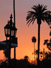 downtown sunset old latern