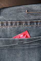 Kondom in der Hosentasche