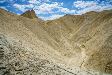 hikink the golden canyon - gower gulch circuit in death valley, california, usa