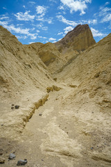hikink the golden canyon - gower gulch circuit in death valley, california, usa