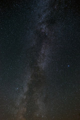 Bright stars of the Milky Way in the night sky.