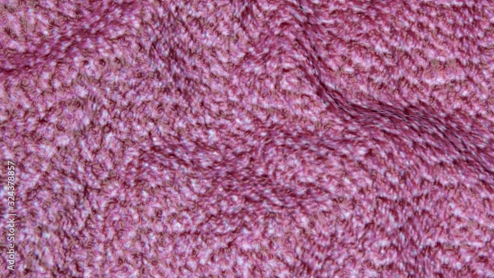 Aufkleber red wave animated surface with texture. abstract three-dimensional background. 3d render