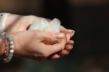 Crystals in my hand