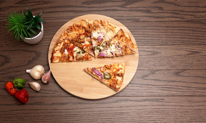 tasty pizza flatlay - 324379466