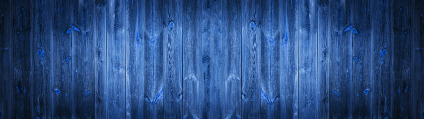 Fototapeta na wymiar Blue rustic wooden texture - wood background banner panorama