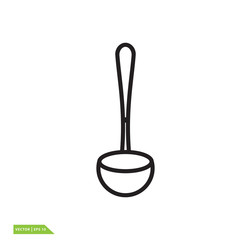 Ladle icon vector logo design template