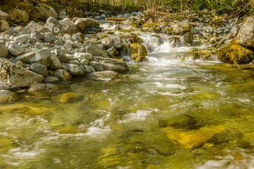 Majestic mountain river in Canada.