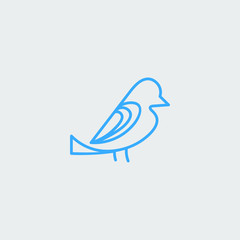 minimalist bird logo, beautiful, simple and modern ..