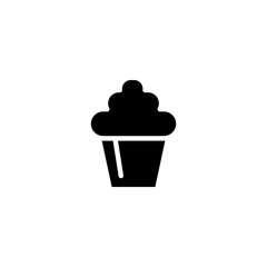 Vector illustration, cupcake icon design