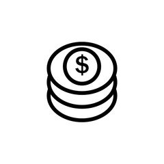 Money icon. Design template vector