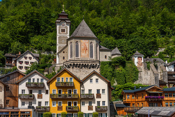 Obraz premium Church in Hallstatt
