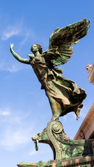 Fototapeta na wymiar Sculpture at the national monument a Vittorio Emanuele II, Piazza Venezia in Rome, Italy