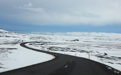Long windy road, Iceland