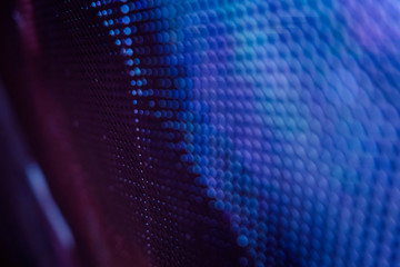 CloseUp LED blurred screen. LED soft focus background. abstract background ideal for design.