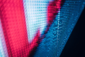 CloseUp LED blurred screen. LED soft focus background. abstract background ideal for design.