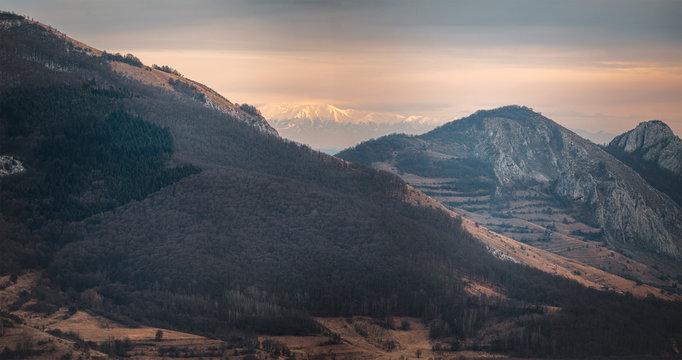 Mountains Of Romania In Rimetea