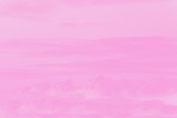 Pink sky background with cloud. Soft pastel abstract delicate pink color background