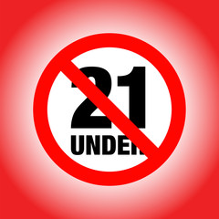 no under twenty entry badge