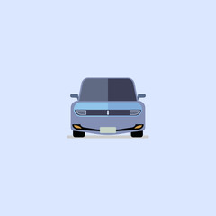 Car icon modern flat design on whitw background
