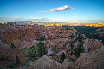 hiking the rim trail in bryce canyon national park, utah, usa