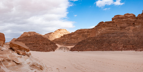 Group of rocks in the Sinai desert