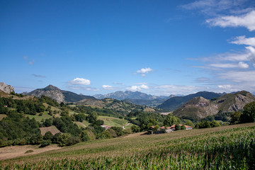 Fototapeta na wymiar Asturian landscape near Arriondas