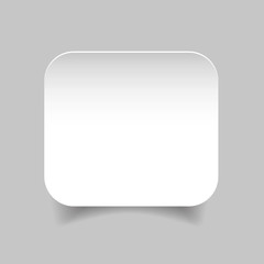 Round Corner Empty Blank label sticker