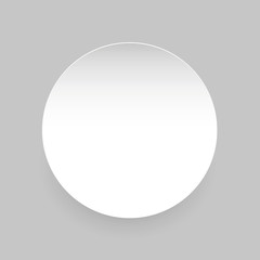 Round Empty Blank label sticker