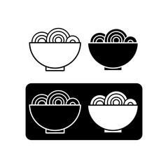 Bowl noodle icon