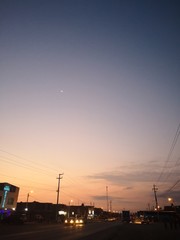 sunset on the panamericana road