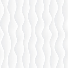 Fototapeta na wymiar White paper seamless background. Vecor wavy pattern