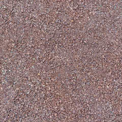 Seamless texture of red gravel. The surface of the earth, road work. Landscape design