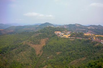 Obraz premium Arial view of Mountain 