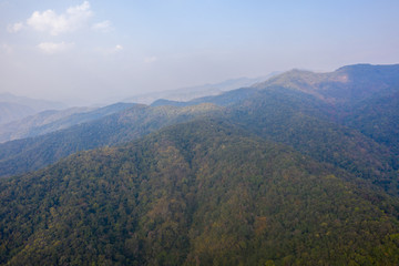 Obraz premium Arial view of Mountain 
