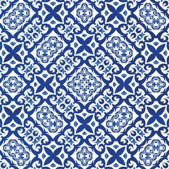 Decorative color ceramic azulejo tiles.