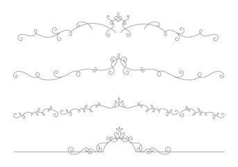 Obraz premium エレガントな飾り罫セット