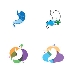 stomach care icon designs concept vector illustration