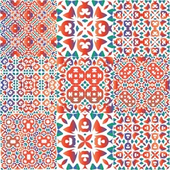 Antique talavera tiles patchworks.