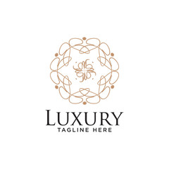 Abstract Elegant Ornament Logo Design