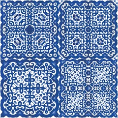 Traditional ornate portuguese azulejos.