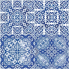 Portuguese ornamental azulejo ceramic.