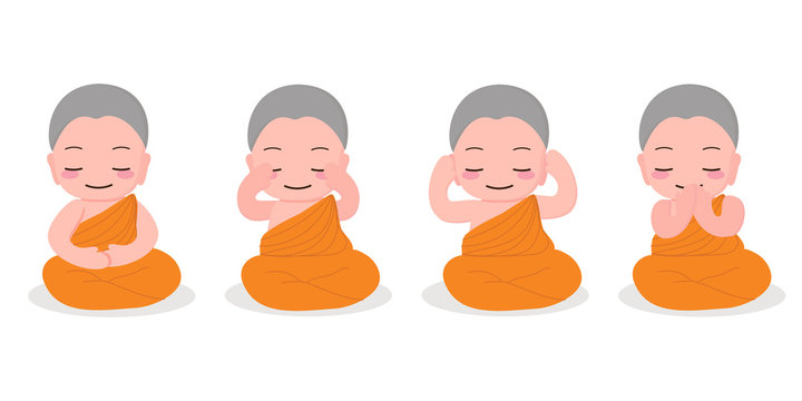 Buddhist Monk Cartoon Images – Browse 3,883 Stock Photos, Vectors, and  Video | Adobe Stock